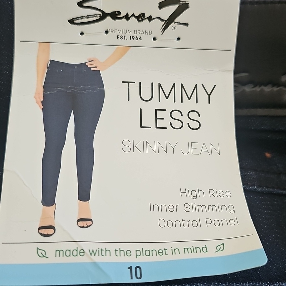 Seven7 High-Rise Inner Slimming Control Panel Tummy Less - Picture 9 of 10